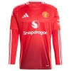 Original Fußballtrikot Manchester United B. Fernandes 8 Heimtrikot 2024-25 Langarm Für Herren